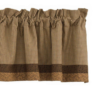 Shades Of Brown Valance - Border Park designs - The Fox Decor